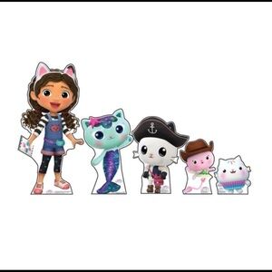 Life size Gabby's Dollhouse Character Cutouts Set of 5